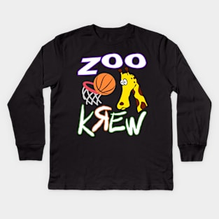 Zoo Krew Basketball Squad Warmup Jersey (Miami Edition) Kids Long Sleeve T-Shirt